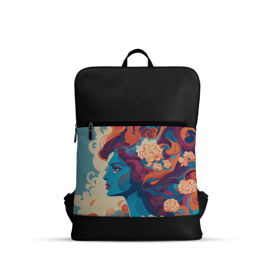 Black Orbit Laptop Backpack Sky Queen - CANVAEGYPT