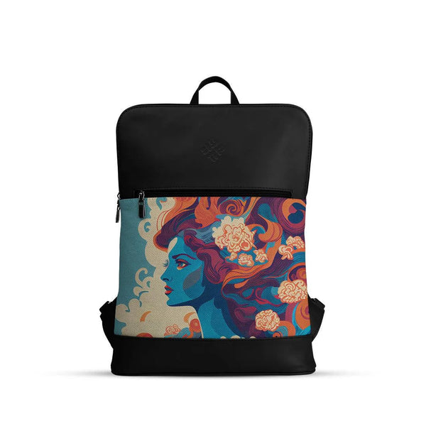 Black Orbit Laptop Backpack Sky Queen - CANVAEGYPT