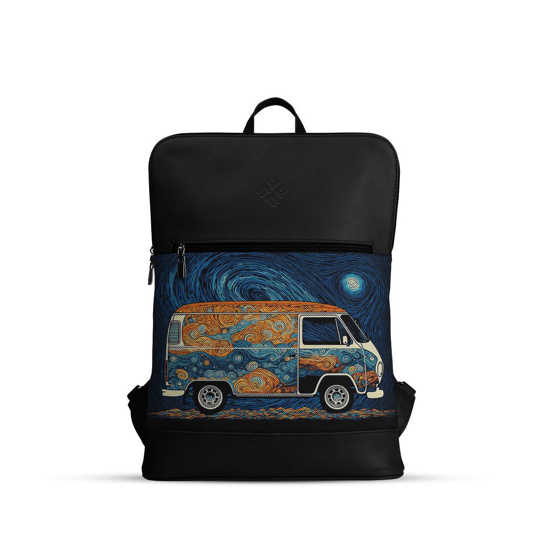 Black Orbit Laptop Backpack VAN-GOGH - CANVAEGYPT