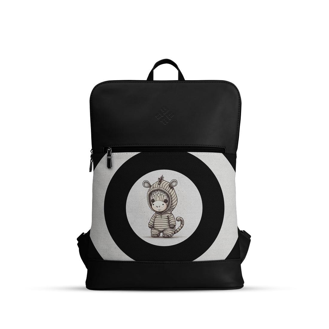 Black Orbit Laptop Backpack Zebra - CANVAEGYPT