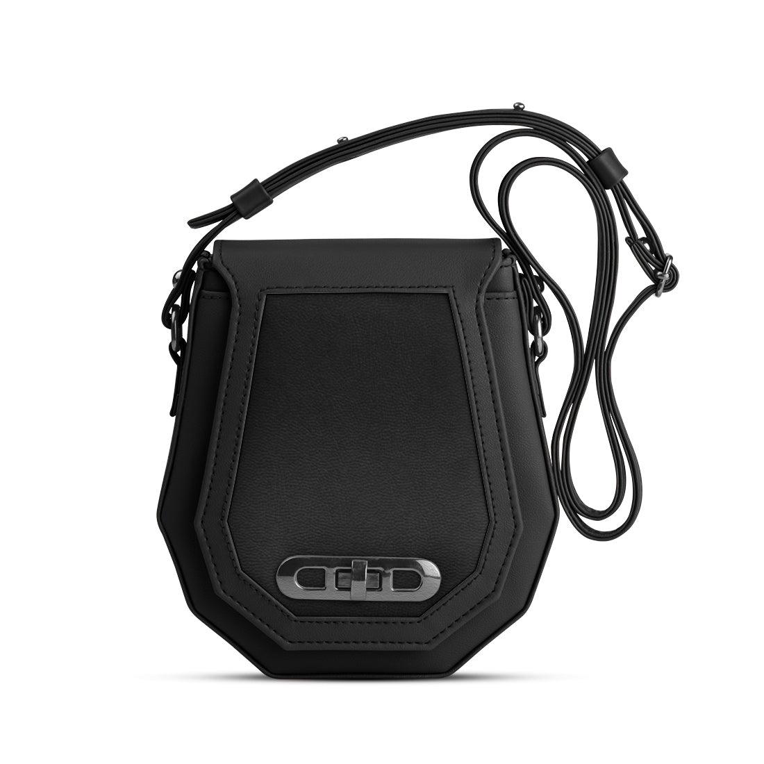 Black Polygon Crossbags - CANVAEGYPT