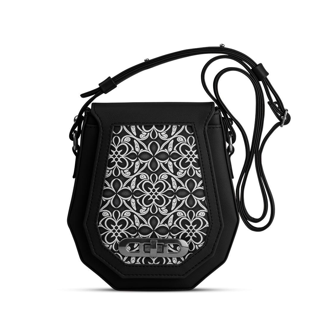Black Polygon Crossbags Glow - CANVAEGYPT