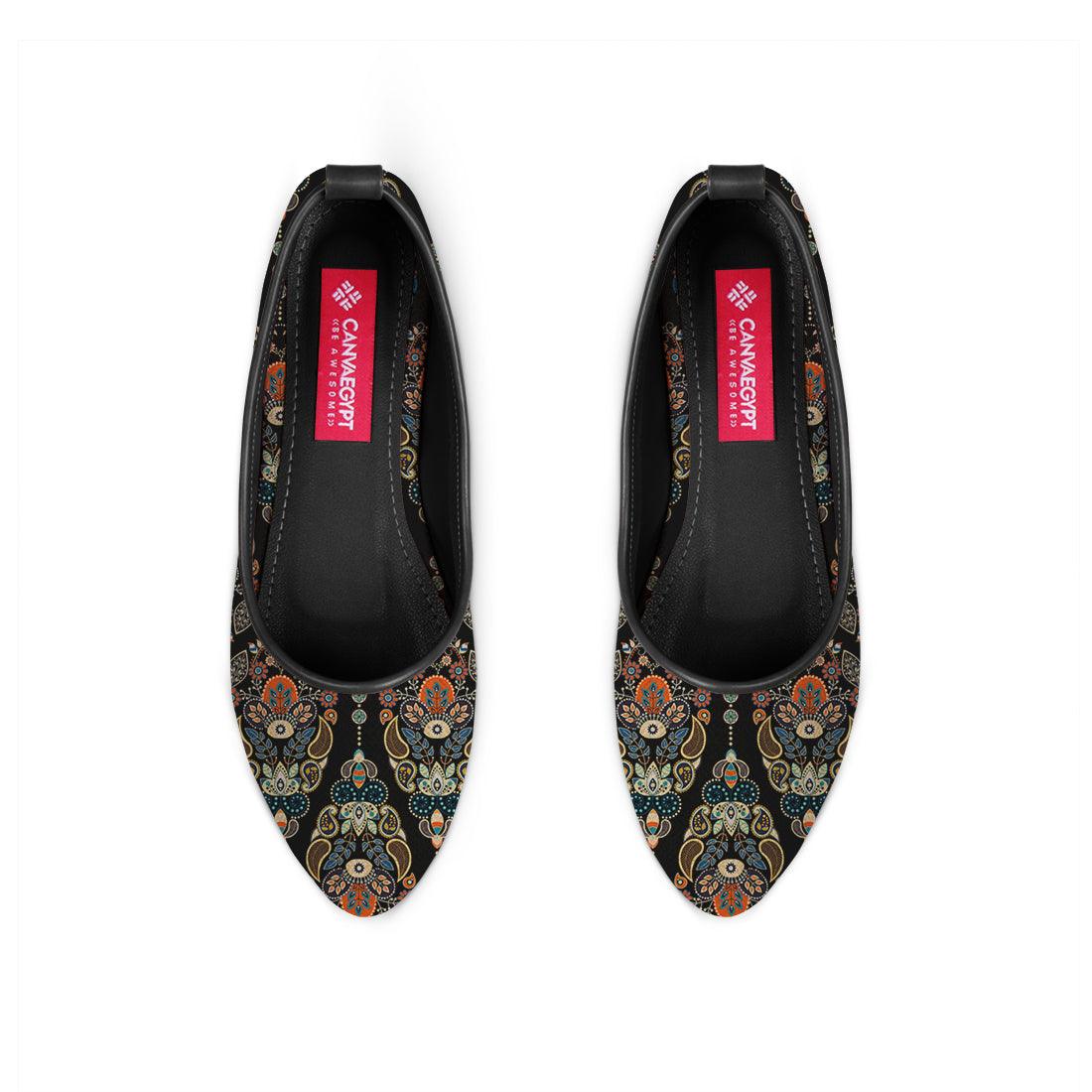 Black Round Toe Shoe Agy - CANVAEGYPT