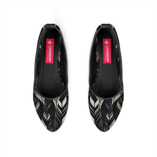 Black Round Toe Shoe Autumn - CANVAEGYPT