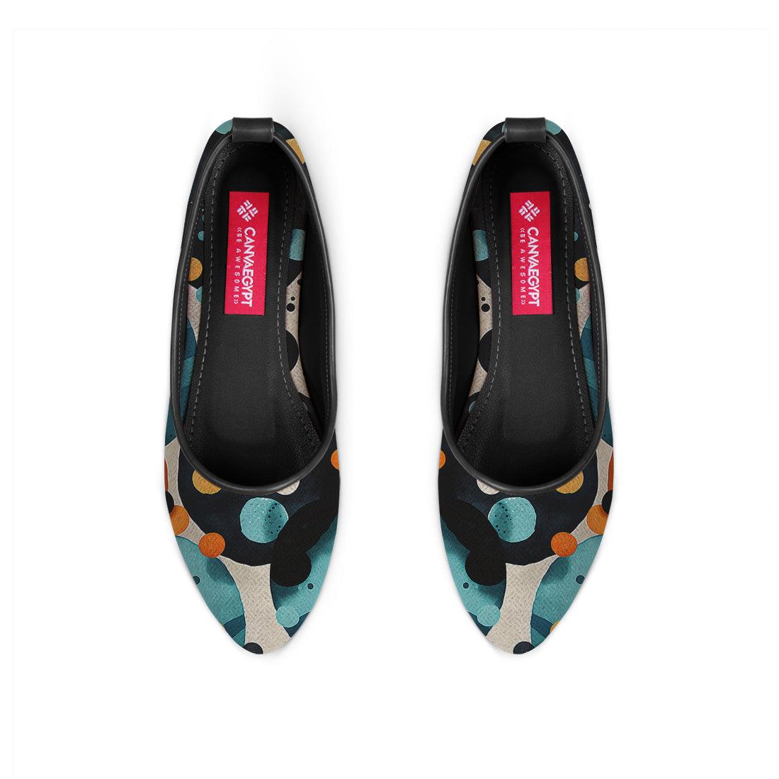 Black Round Toe Shoe Bubbles - CANVAEGYPT