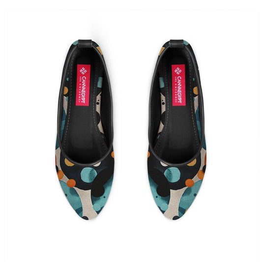 Black Round Toe Shoe Bubbles - CANVAEGYPT