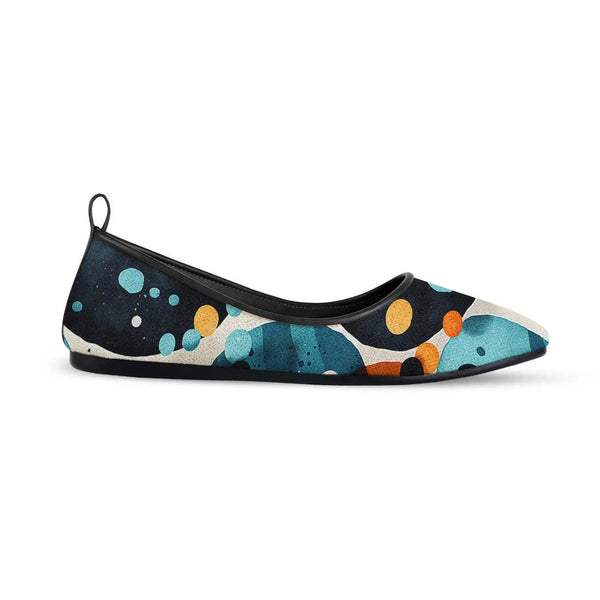 Black Round Toe Shoe Bubbles