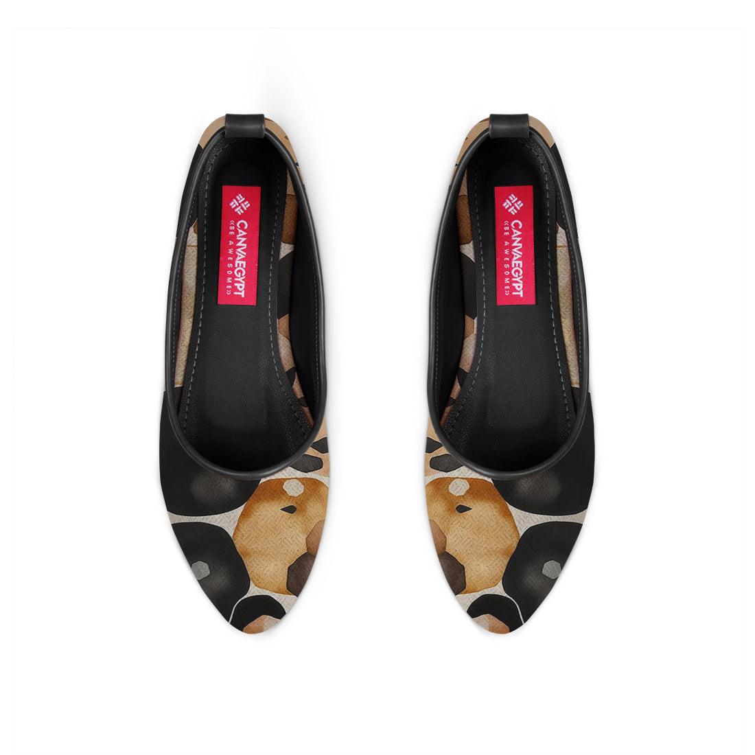 Black Round Toe Shoe Circles - CANVAEGYPT