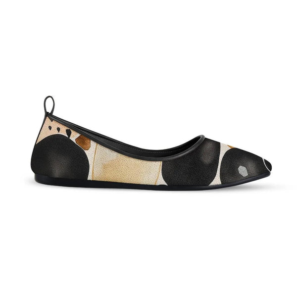 Black Round Toe Shoe Circles