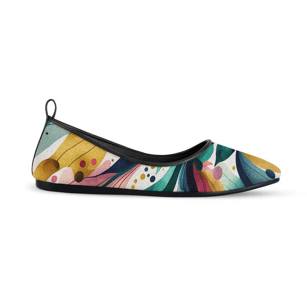 Black Round Toe Shoe Color Flow
