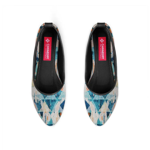 Black Round Toe Shoe Happy blue - CANVAEGYPT