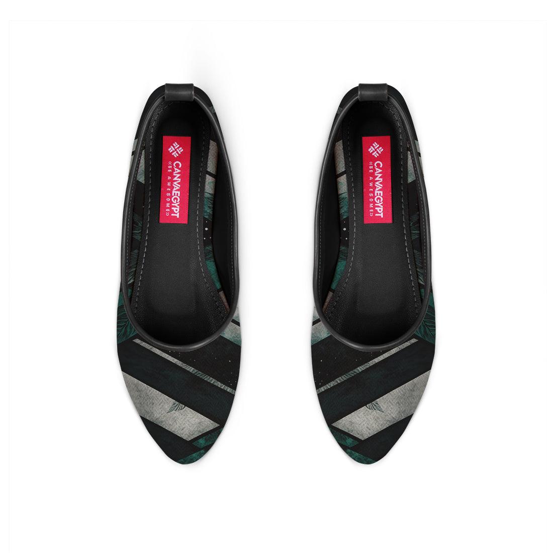 Black Round Toe Shoe Lines - CANVAEGYPT