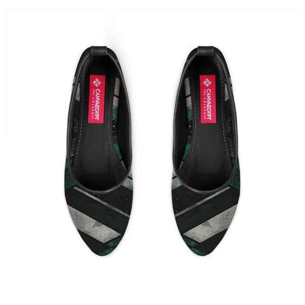 Black Round Toe Shoe Lines - CANVAEGYPT