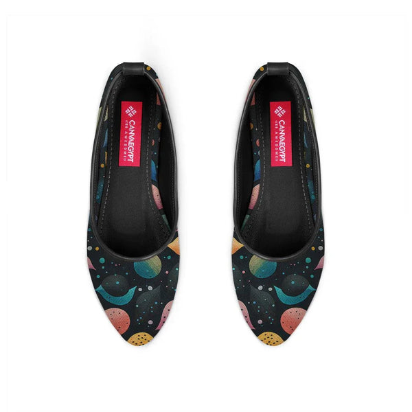 Black Round Toe Shoe Mixed - CANVAEGYPT