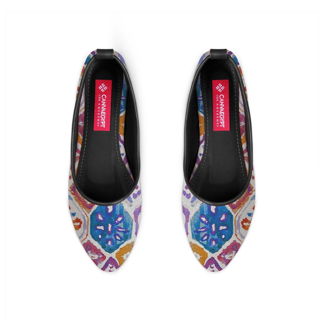 Black Round Toe Shoe Mozaic - CANVAEGYPT