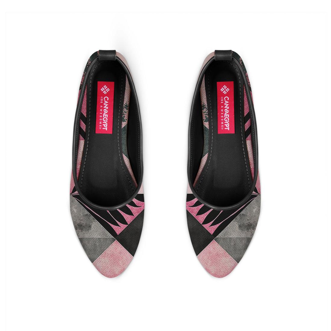 Black Round Toe Shoe Patterns - CANVAEGYPT