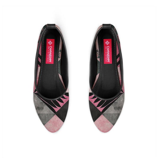 Black Round Toe Shoe Patterns - CANVAEGYPT