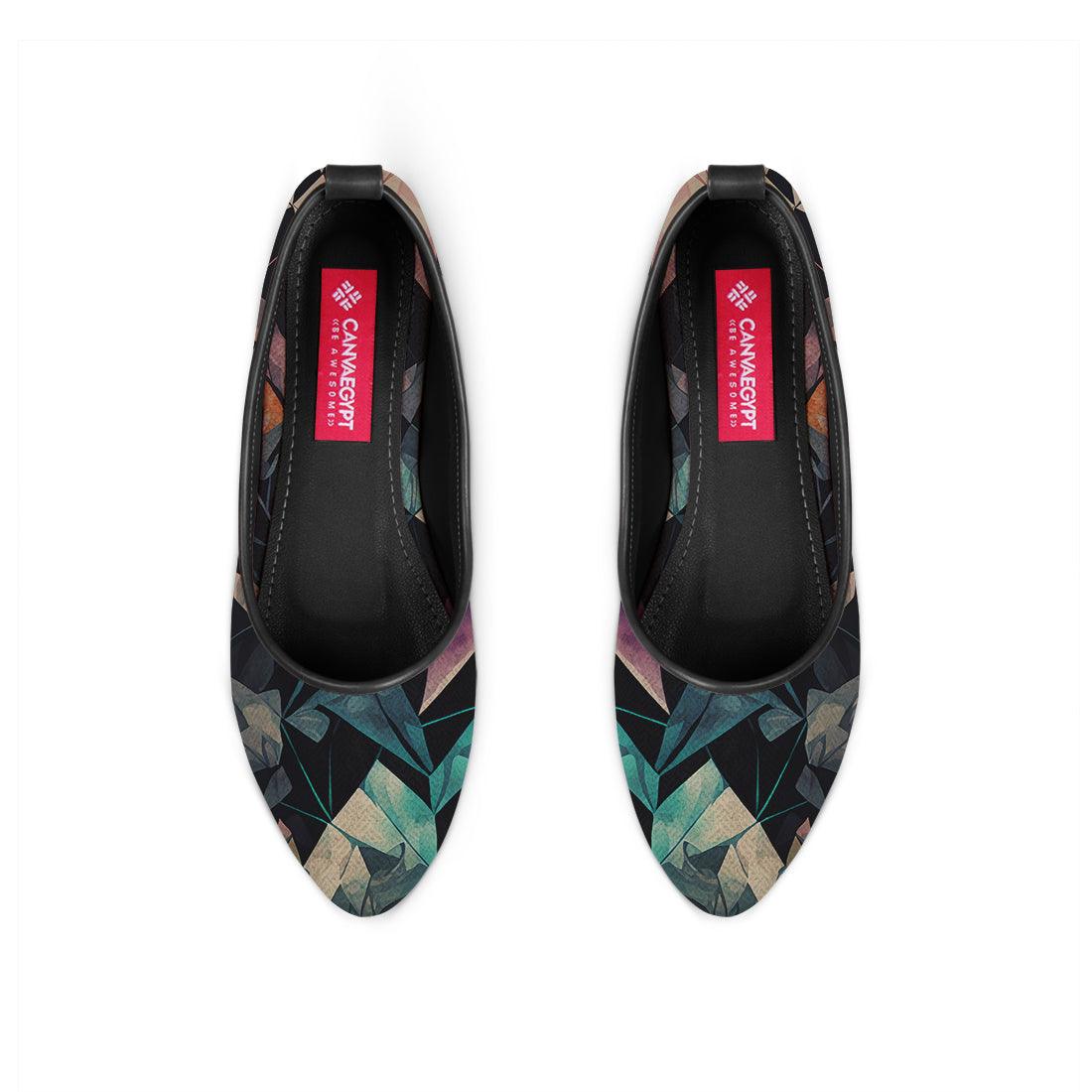 Black Round Toe Shoe Reflect - CANVAEGYPT