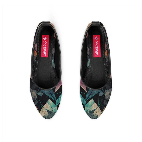 Black Round Toe Shoe Reflect - CANVAEGYPT