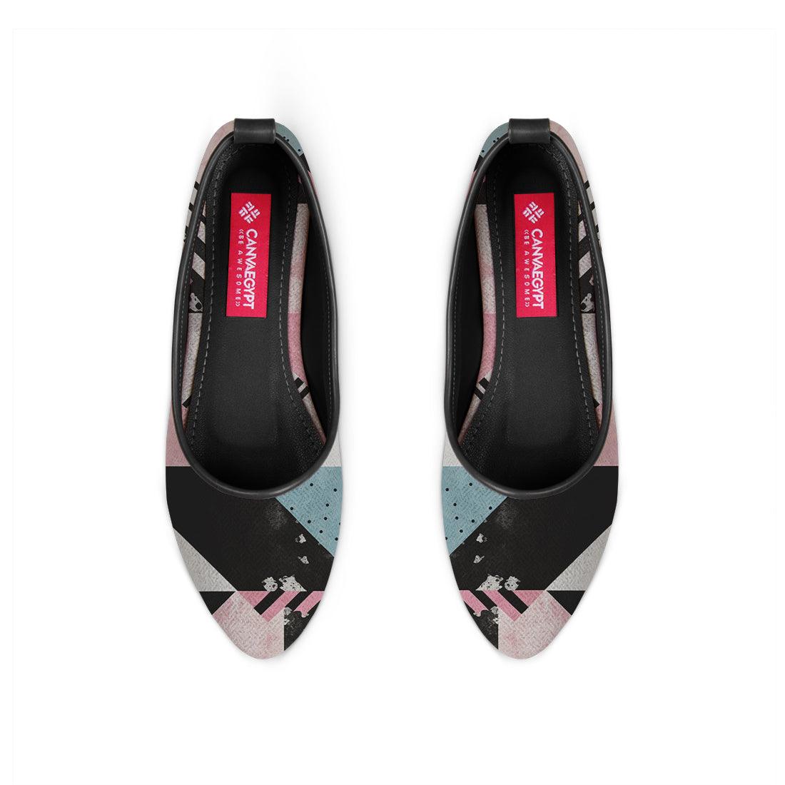 Black Round Toe Shoe Sectioned - CANVAEGYPT