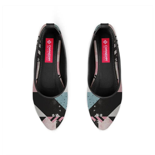 Black Round Toe Shoe Sectioned - CANVAEGYPT
