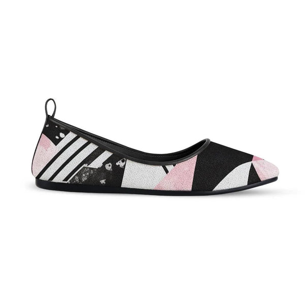 Black Round Toe Shoe Sectioned