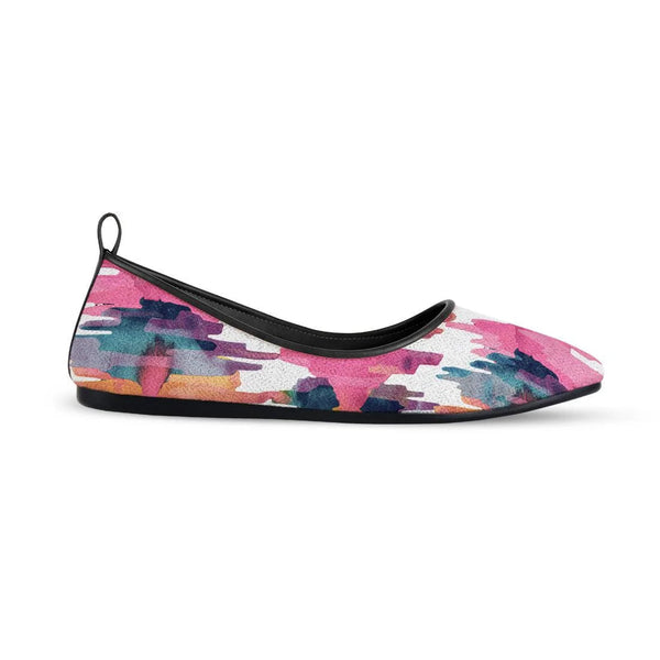 Black Round Toe Shoe Rose quarts