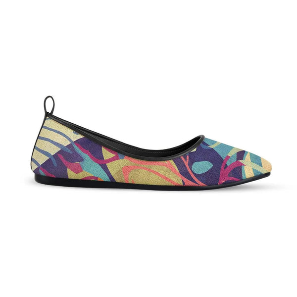 Black Round Toe Shoe Sea Herbs