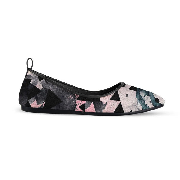 Black Round Toe Shoe Triangles
