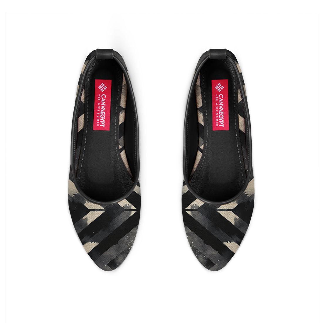 Black Round Toe Shoe UpDown - CANVAEGYPT
