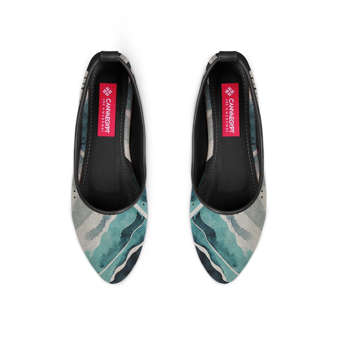 Black Round Toe Shoe Waves - CANVAEGYPT