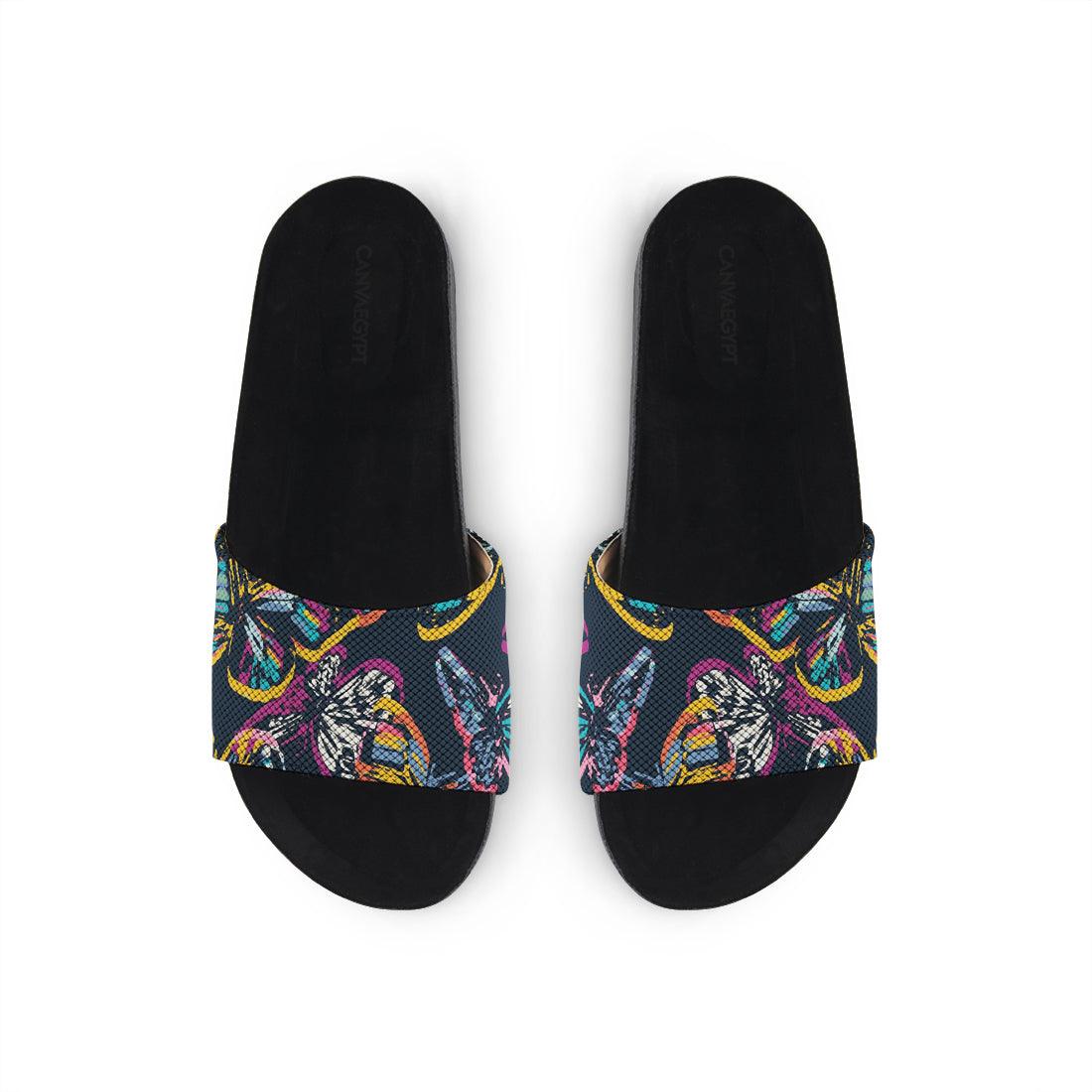 Black Slide Slipper Butterfly - CANVAEGYPT
