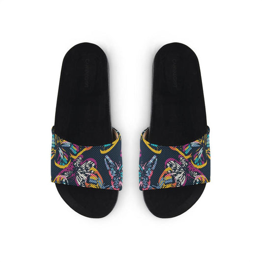 Black Slide Slipper Butterfly - CANVAEGYPT