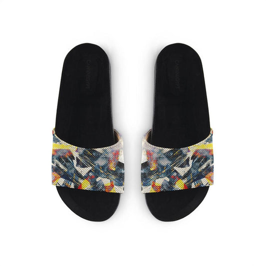 Black Slide Slipper Colors Art - CANVAEGYPT