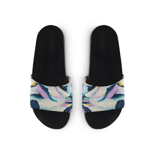 Black Slide Slipper Liquid Art - CANVAEGYPT