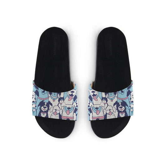 Black Slide Slipper Pets - CANVAEGYPT