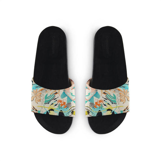 Black Slide Slipper Summer Abstract - CANVAEGYPT