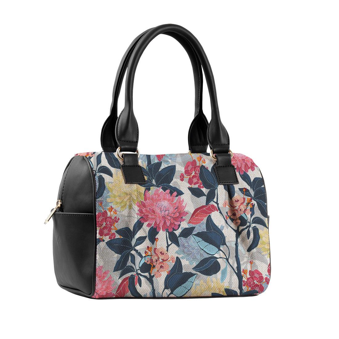 Black Speedy Bag Big Flower - CANVAEGYPT