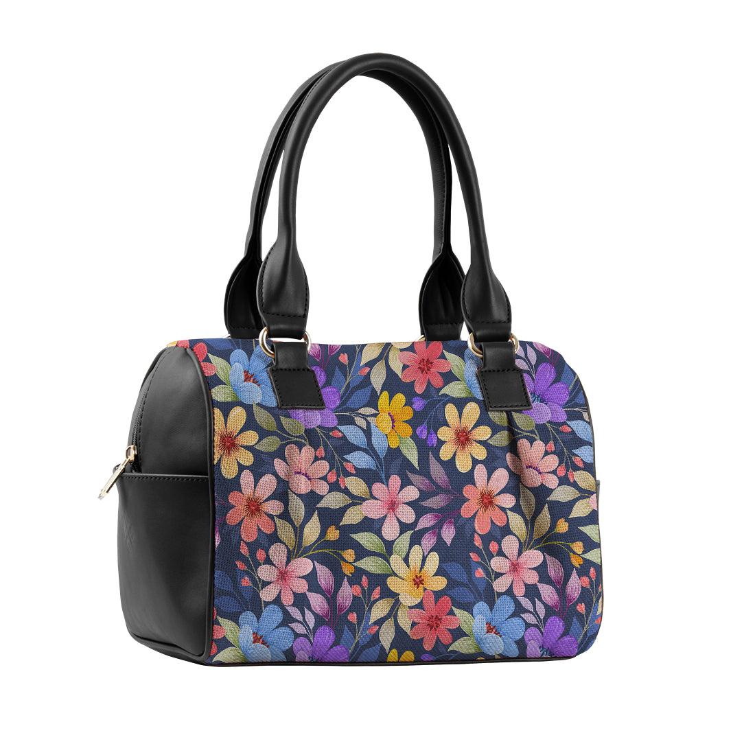 Black Speedy Bag Purple Floral - CANVAEGYPT