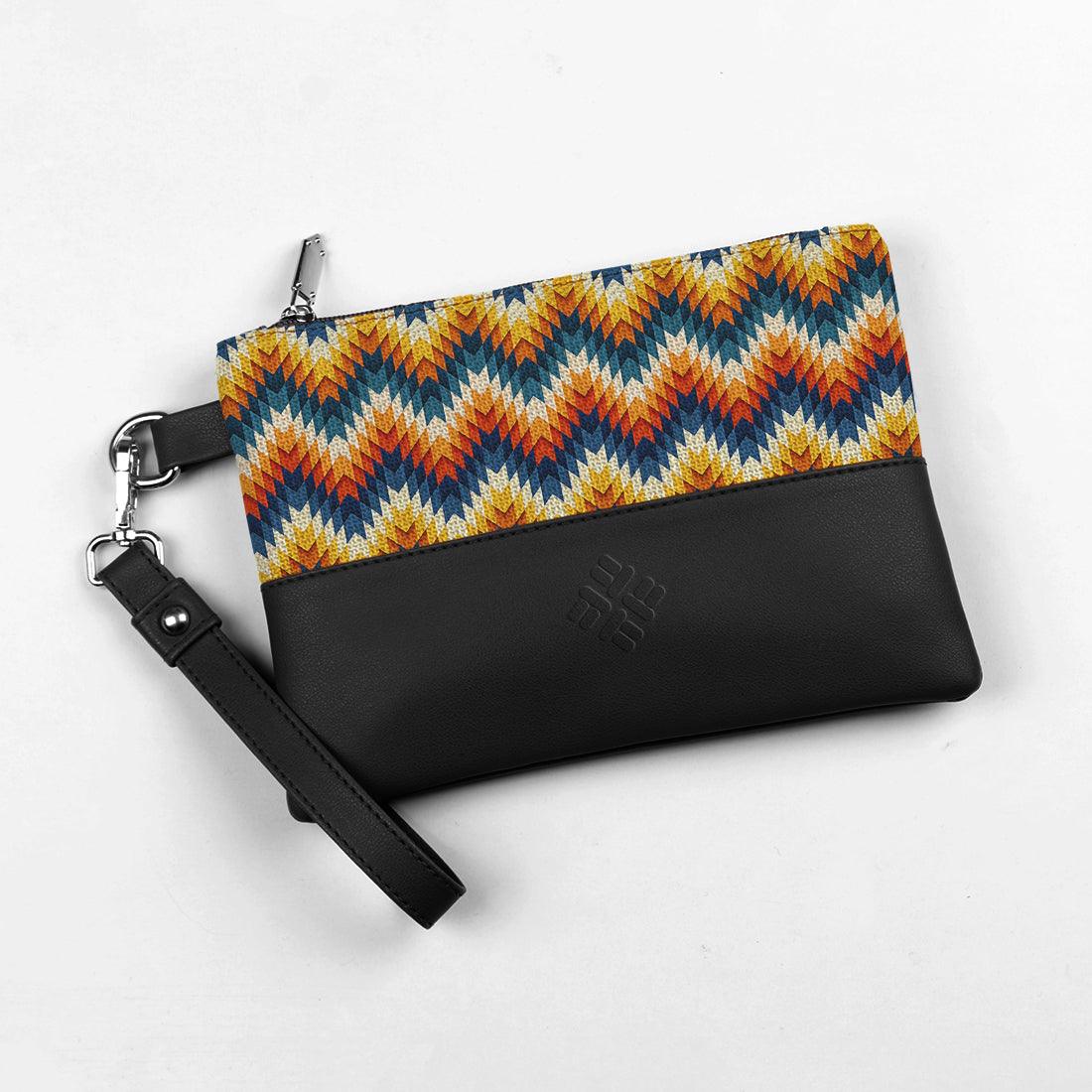 Black Toiletry Pouch African Pixels - CANVAEGYPT