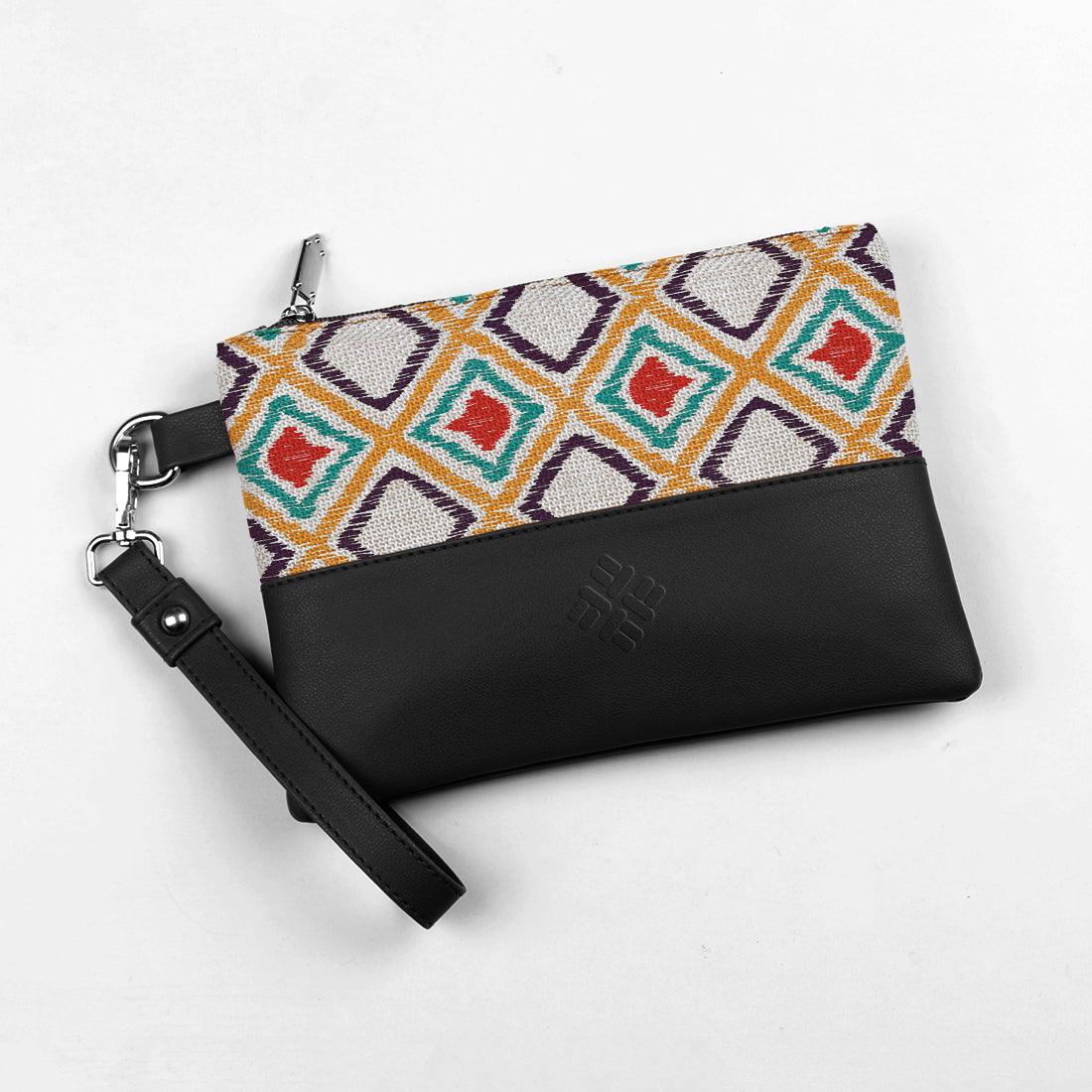 Black Toiletry Pouch Pixely Pattern - CANVAEGYPT