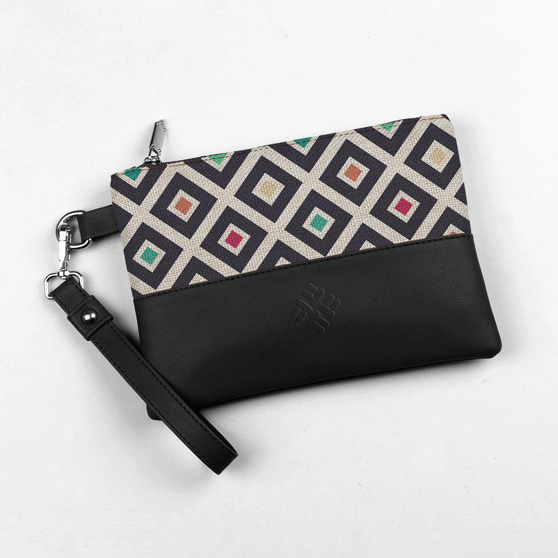 Black Toiletry Pouch Polygons - CANVAEGYPT