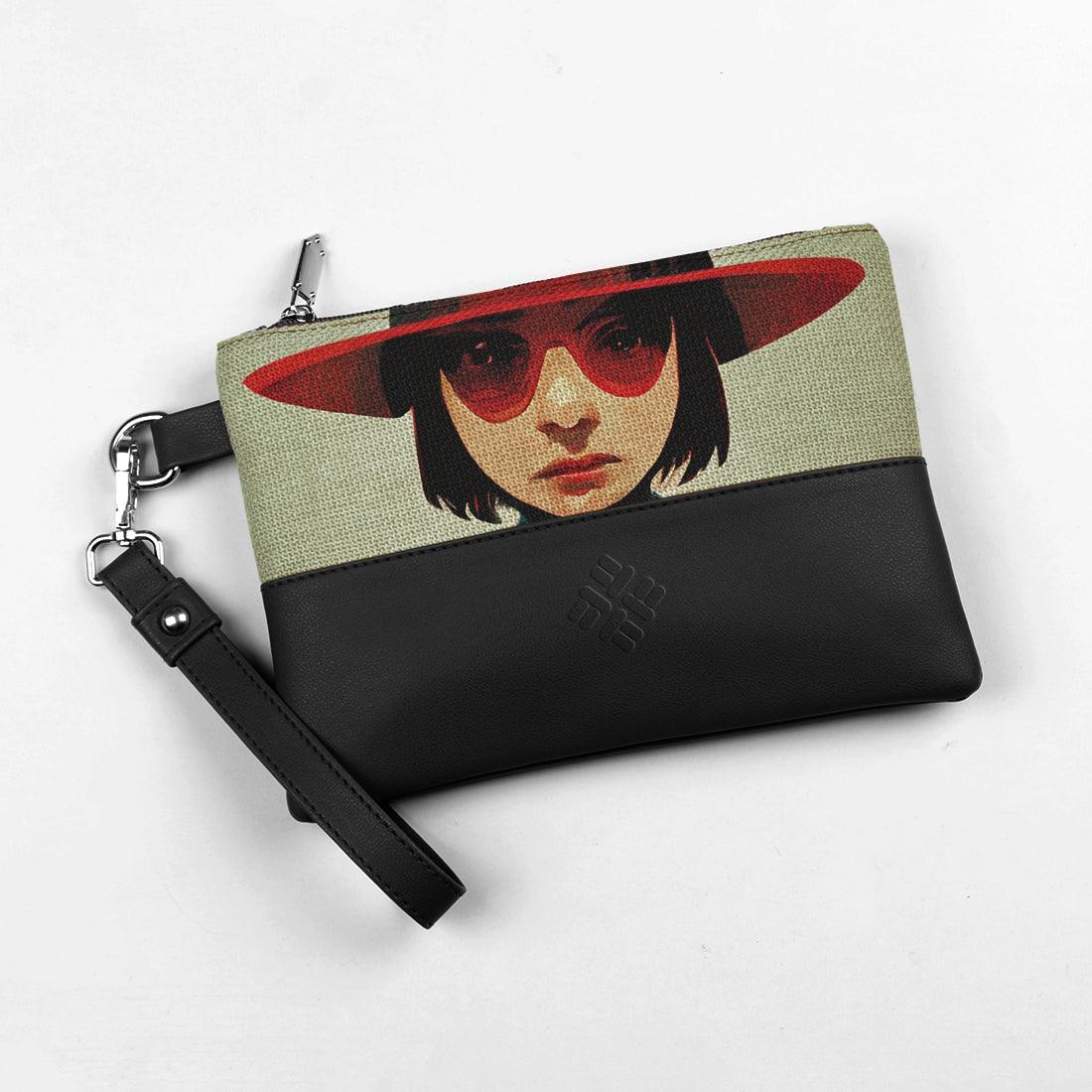 Black Toiletry Pouch Red Hat - CANVAEGYPT