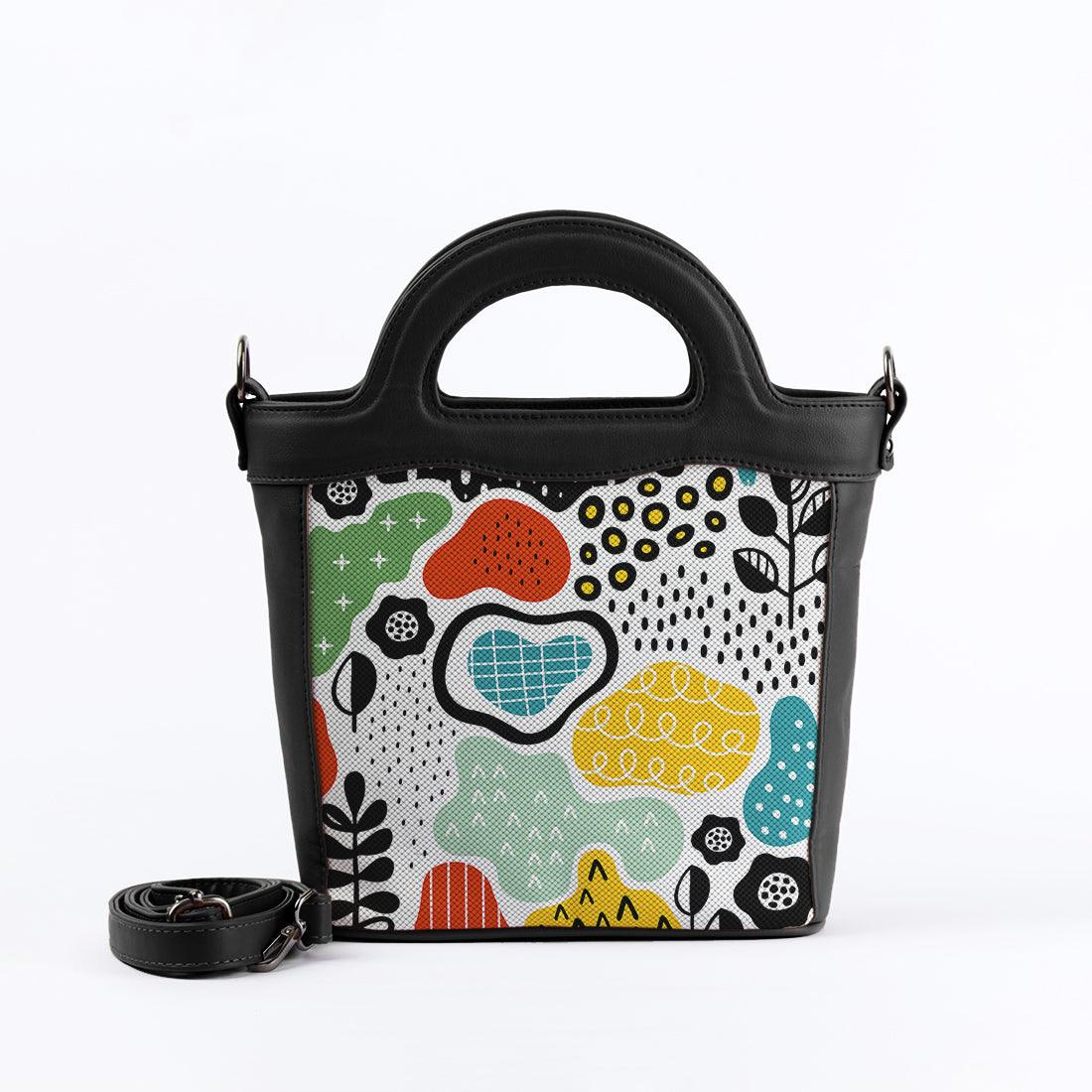 Black Top Handle Handbag Shapes - CANVAEGYPT