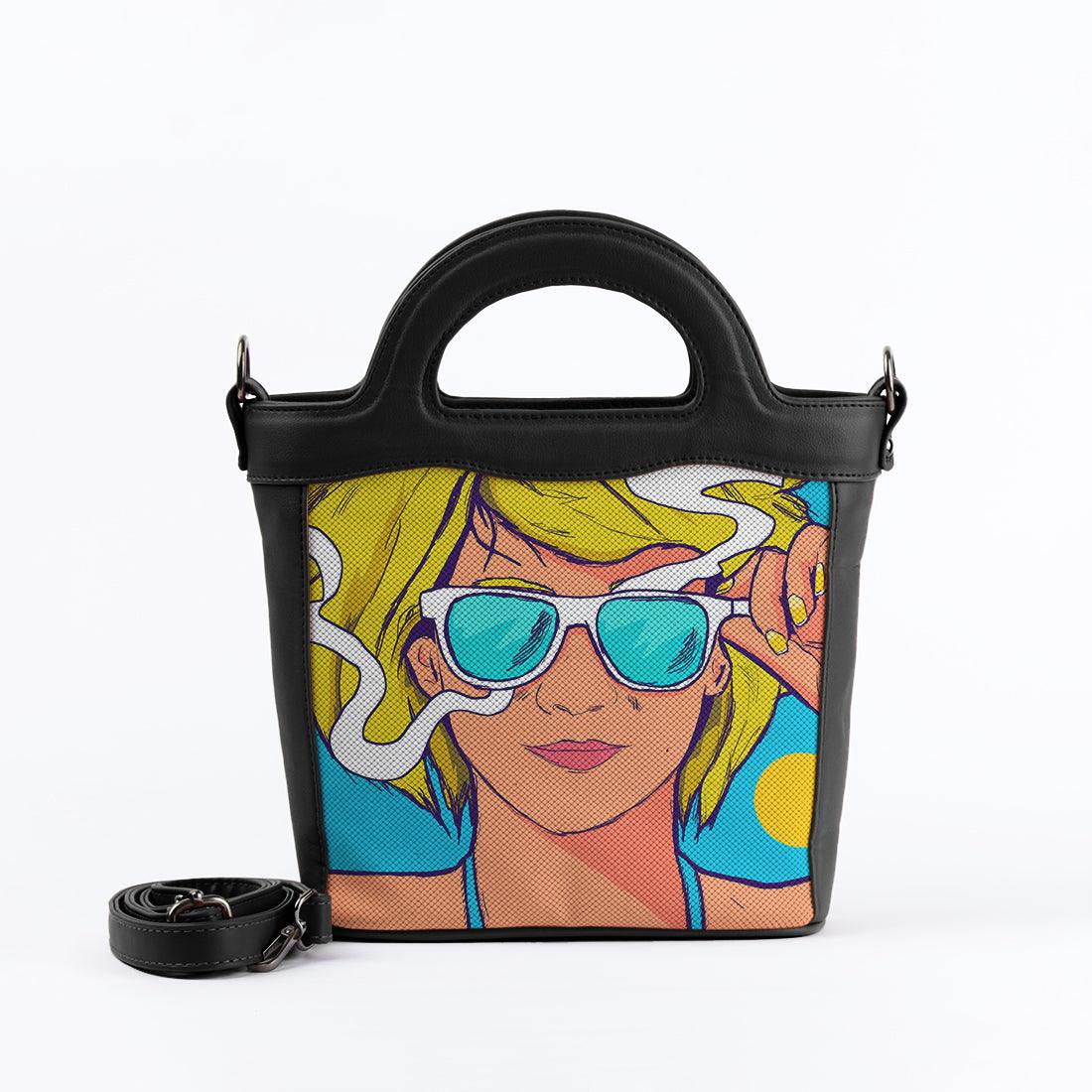 Black Top Handle Handbag Summer girl - CANVAEGYPT
