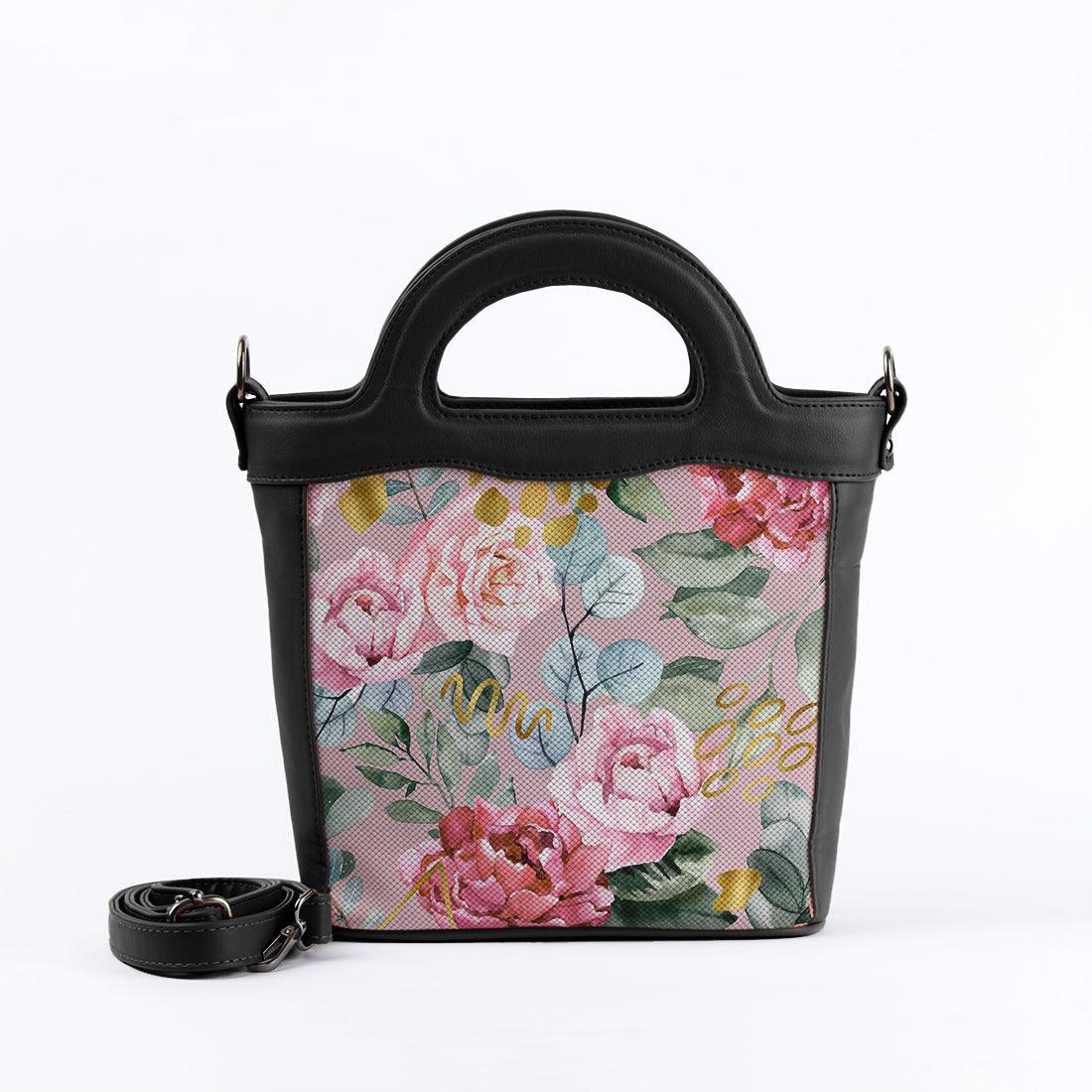 Black Top Handle Handbag Watercolor gentle - CANVAEGYPT