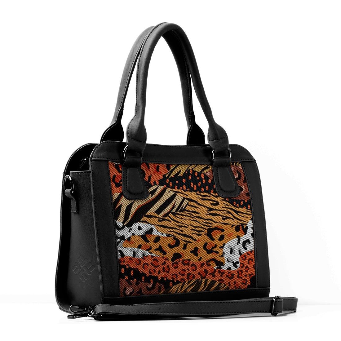 Black Travel Hobo Bag African Skin - CANVAEGYPT