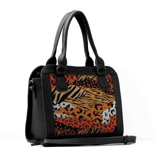 Black Travel Hobo Bag African Skin - CANVAEGYPT