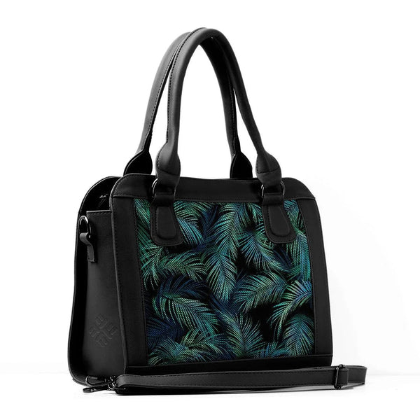 Black Travel Hobo Bag Palm - CANVAEGYPT
