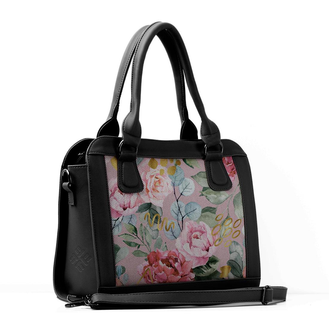 Black Travel Hobo Bag Watercolor Gentle - CANVAEGYPT